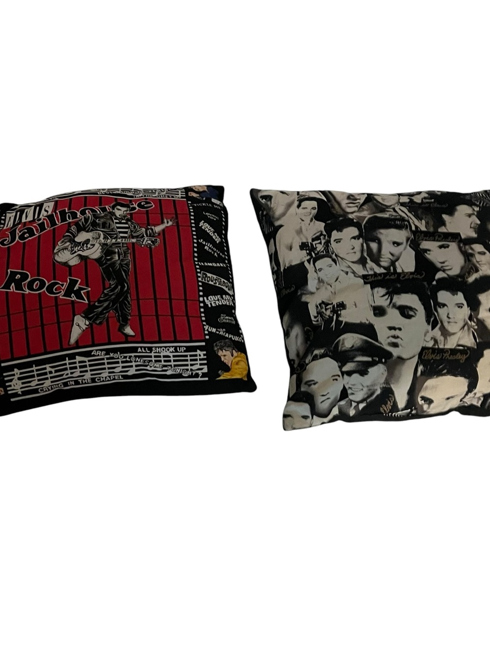 Elvis Presley Rock Music set of 2 Decorative Throw Pillows